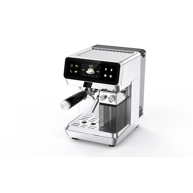 Caffeine & Co Portable Espresso Coffee Maker 2 in 1 Aluminum Capsules Portafilter Italian Pump Electric Espresso Coffee Machine with Milk tank