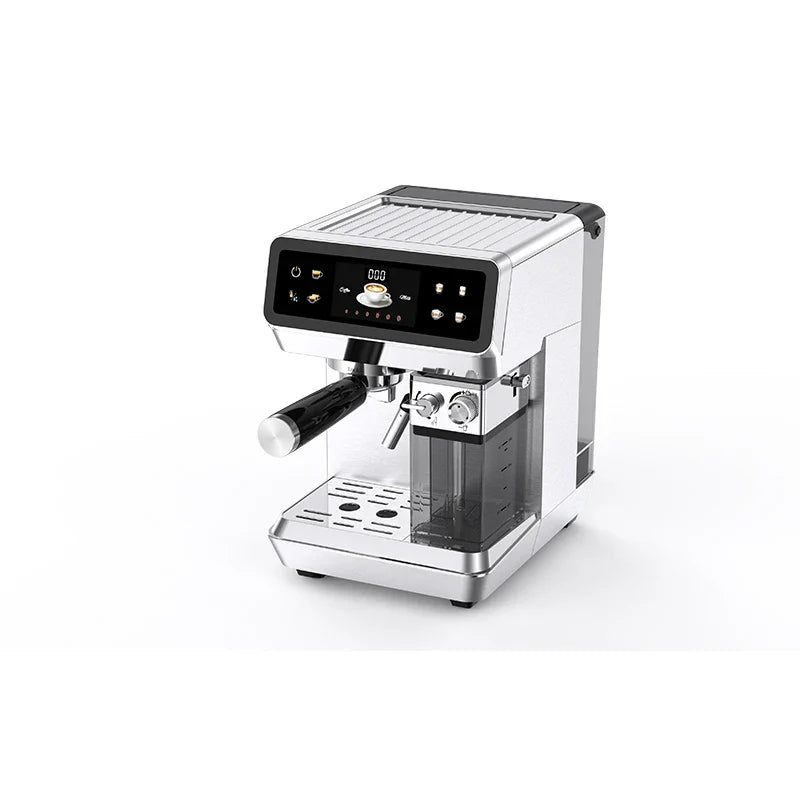 Caffeine & Co Portable Espresso Coffee Maker 2 in 1 Aluminum Capsules Portafilter Italian Pump Electric Espresso Coffee Machine with Milk tank